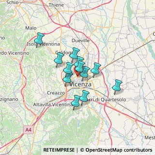 Mappa Via Giuseppe Sirtori, 36100 Vicenza VI, Italia (4.57667)