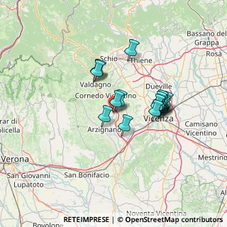 Mappa Via Zamberlan, 36070 Trissino VI, Italia (10.87556)