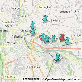 Mappa Strada dei Passeri, 13900 Biella BI, Italia (1.5725)