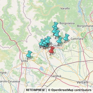Mappa Strada dei Passeri, 13900 Biella BI, Italia (7.46167)