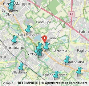 Mappa Via della Favorita, 20014 Nerviano MI, Italia (2.56667)