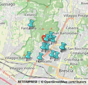 Mappa Quartiere cesare Abba, 25127 Brescia BS, Italia (1.31333)