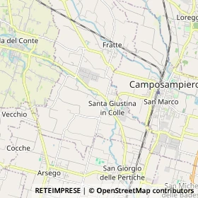 Mappa Santa Giustina in Colle