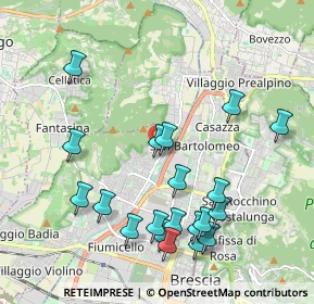 Mappa Via Ragazzi del, 25127 Brescia BS, Italia (2.164)