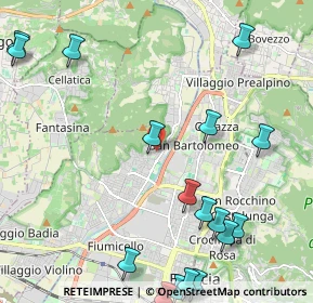 Mappa Via Ragazzi del, 25127 Brescia BS, Italia (2.99667)