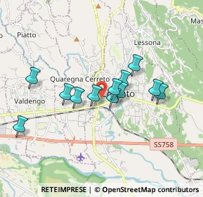 Mappa Viale Rimembranza, 13836 Cossato BI, Italia (1.4325)