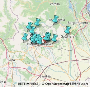 Mappa Viale Rimembranza, 13836 Cossato BI, Italia (8.5435)