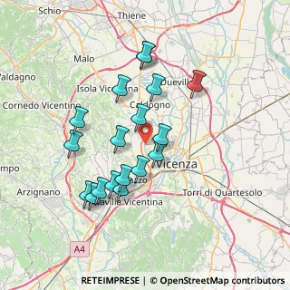 Mappa Strada dal Martello, 36100 Vicenza VI, Italia (6.71111)