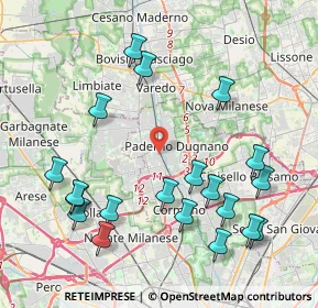 Mappa Via Alfonso F. Lamarmora, 20037 Paderno Dugnano MI, Italia (4.6485)