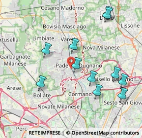 Mappa Via Alfonso F. Lamarmora, 20037 Paderno Dugnano MI, Italia (4.21818)