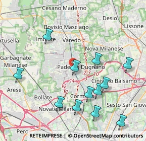 Mappa Via Alfonso F. Lamarmora, 20037 Paderno Dugnano MI, Italia (4.4625)