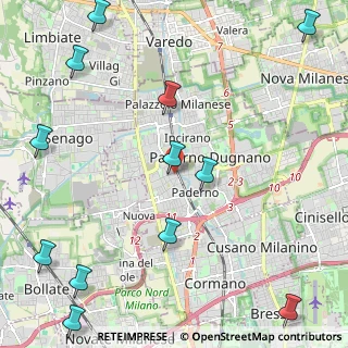 Mappa Via Alfonso F. Lamarmora, 20037 Paderno Dugnano MI, Italia (3.10417)