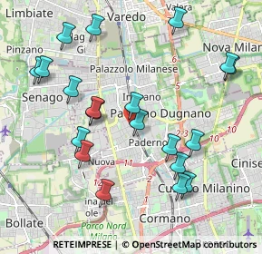 Mappa Via Alfonso F. Lamarmora, 20037 Paderno Dugnano MI, Italia (2.1455)