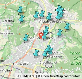 Mappa Via Amerigo Vespucci, 25128 Brescia BS, Italia (1.9785)