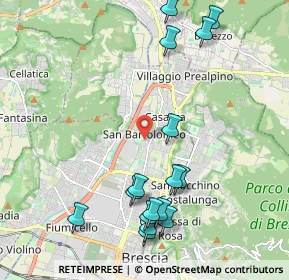 Mappa Via Amerigo Vespucci, 25128 Brescia BS, Italia (2.36063)