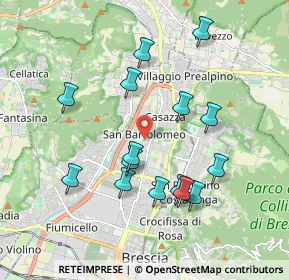 Mappa Via Amerigo Vespucci, 25128 Brescia BS, Italia (1.83933)