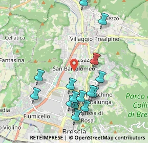 Mappa Via Amerigo Vespucci, 25128 Brescia BS, Italia (2.16125)