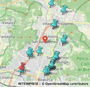 Mappa Via Amerigo Vespucci, 25128 Brescia BS, Italia (2.1935)