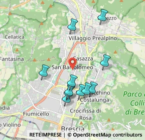Mappa Via Amerigo Vespucci, 25128 Brescia BS, Italia (1.77364)