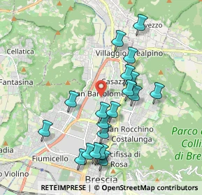 Mappa Via Amerigo Vespucci, 25128 Brescia BS, Italia (1.906)