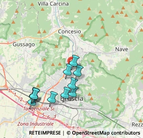 Mappa Via Amerigo Vespucci, 25128 Brescia BS, Italia (3.73364)