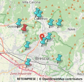 Mappa Via Amerigo Vespucci, 25128 Brescia BS, Italia (3.62273)