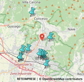 Mappa Via Amerigo Vespucci, 25128 Brescia BS, Italia (4.02727)