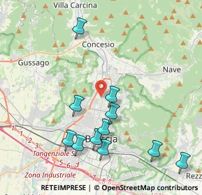 Mappa Via Amerigo Vespucci, 25128 Brescia BS, Italia (4.34455)