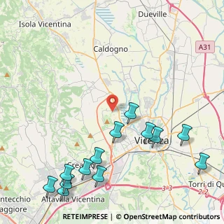 Mappa Strada delle Beregane, 36100 Vicenza VI, Italia (5.56462)
