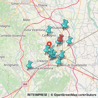 Mappa Strada delle Beregane, 36100 Vicenza VI, Italia (5.5)