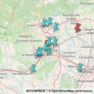 Mappa Strada delle Beregane, 36100 Vicenza VI, Italia (13.40071)