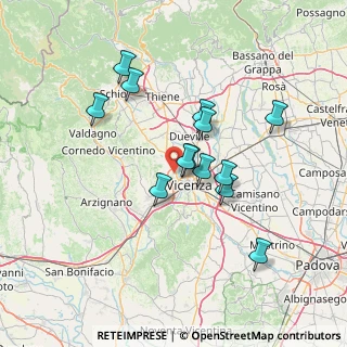 Mappa Strada delle Beregane, 36100 Vicenza VI, Italia (12.09308)