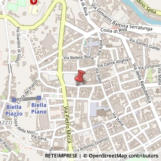 Mappa Via San Filippo, 21, 13900 Biella, Biella (Piemonte)