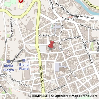 Mappa Via San Giovanni Battista della Salle, 1, 13900 Biella, Biella (Piemonte)