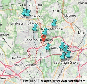 Mappa Via Agostino Gaetano Riboldi, 20037 Paderno Dugnano MI, Italia (3.75273)