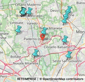 Mappa Via Agostino Gaetano Riboldi, 20037 Paderno Dugnano MI, Italia (4.92154)