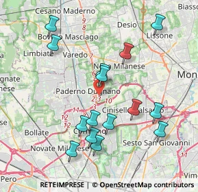 Mappa Via Agostino Gaetano Riboldi, 20037 Paderno Dugnano MI, Italia (3.99533)