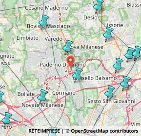 Mappa Via Agostino Gaetano Riboldi, 20037 Paderno Dugnano MI, Italia (6.23875)
