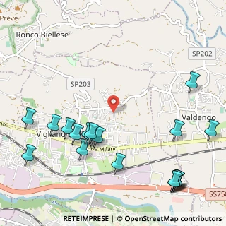 Mappa Via G. Garibaldi, 13856 Vigliano Biellese BI, Italia (1.362)