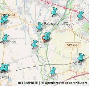 Mappa Via G.Garibaldi, 25037 Pontoglio BS, Italia (6.4955)