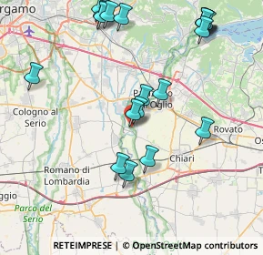 Mappa Via G.Garibaldi, 25037 Pontoglio BS, Italia (9.3075)