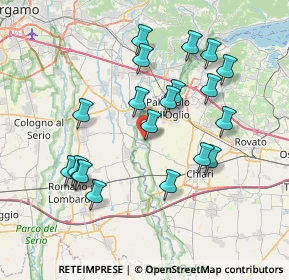 Mappa Via G.Garibaldi, 25037 Pontoglio BS, Italia (7.3255)