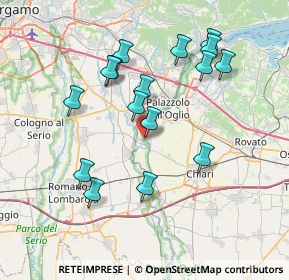 Mappa Via G.Garibaldi, 25037 Pontoglio BS, Italia (7.29938)