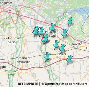 Mappa Via G.Garibaldi, 25037 Pontoglio BS, Italia (5.09583)