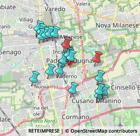 Mappa Via Achille Grandi, 20037 Paderno Dugnano MI, Italia (1.6165)