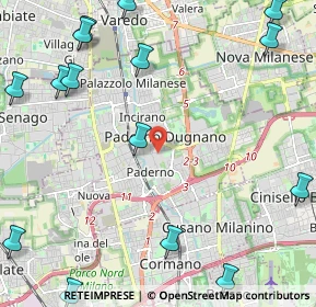 Mappa Via Achille Grandi, 20037 Paderno Dugnano MI, Italia (3.20267)