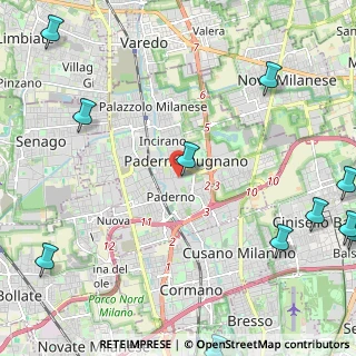 Mappa Via Achille Grandi, 20037 Paderno Dugnano MI, Italia (3.45182)