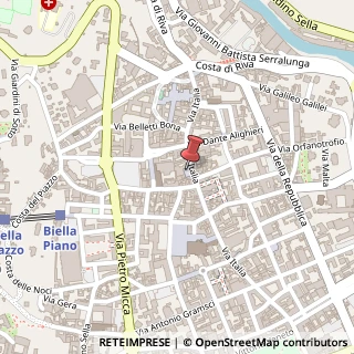 Mappa Piazza Fiume, 2, 13900 Biella, Biella (Piemonte)