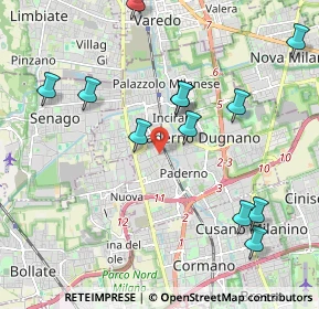 Mappa Via A. La Marmora, 20037 Paderno Dugnano MI, Italia (2.2175)