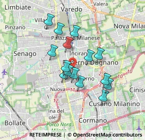 Mappa Via A. La Marmora, 20037 Paderno Dugnano MI, Italia (1.39867)